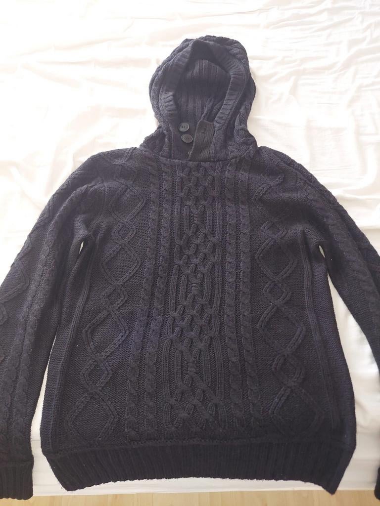 Pull à capuche, Kleding | Heren, Truien en Vesten, Ophalen, Maat 48/50 (M), Zwart, Zo goed als nieuw