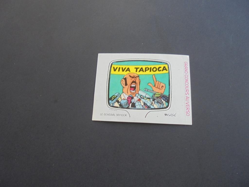 Autocollant Le Général Tapioca Tintin, Collections, Enlèvement ou Envoi, Neuf, Bande dessinée ou Dessin animé