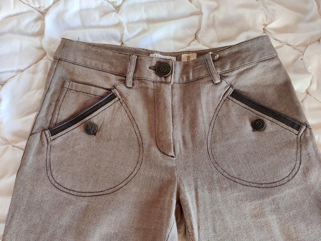 Driekwart broek: ruiters model, Bruin, Essentiel, Ophalen of Verzenden, Driekwart