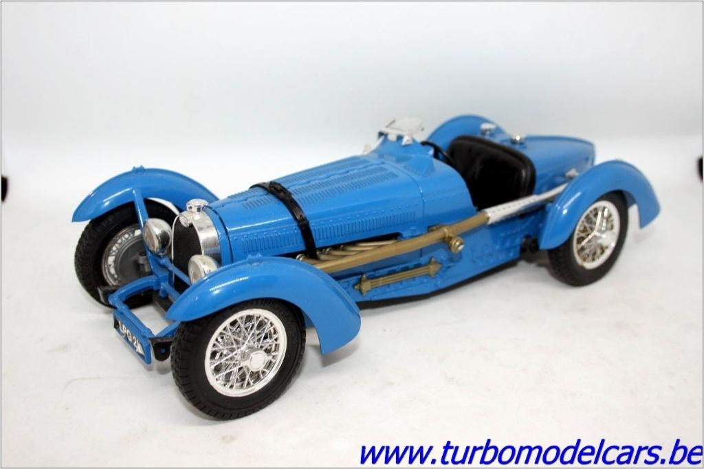 Bugatti Type 59 1934 1/18 Burago, Ophalen of Verzenden, Zo goed als nieuw, Auto, Burago