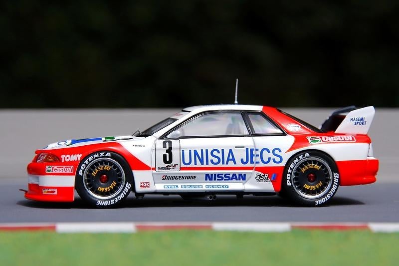 Nissan Skyline R32 GT-R UNISIA JECS #3 1994 JGTC- Ebbro, Ophalen of Verzenden, Zo goed als nieuw, Auto, Overige merken