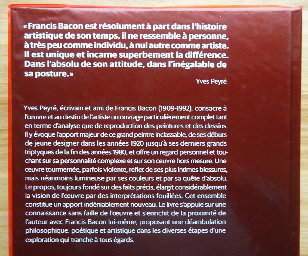 Francis Bacon, ou la mesure de l'excès, Gallimard, 2019, Neuf, Peinture et dessin, Enlèvement ou Envoi, Yves Peyré