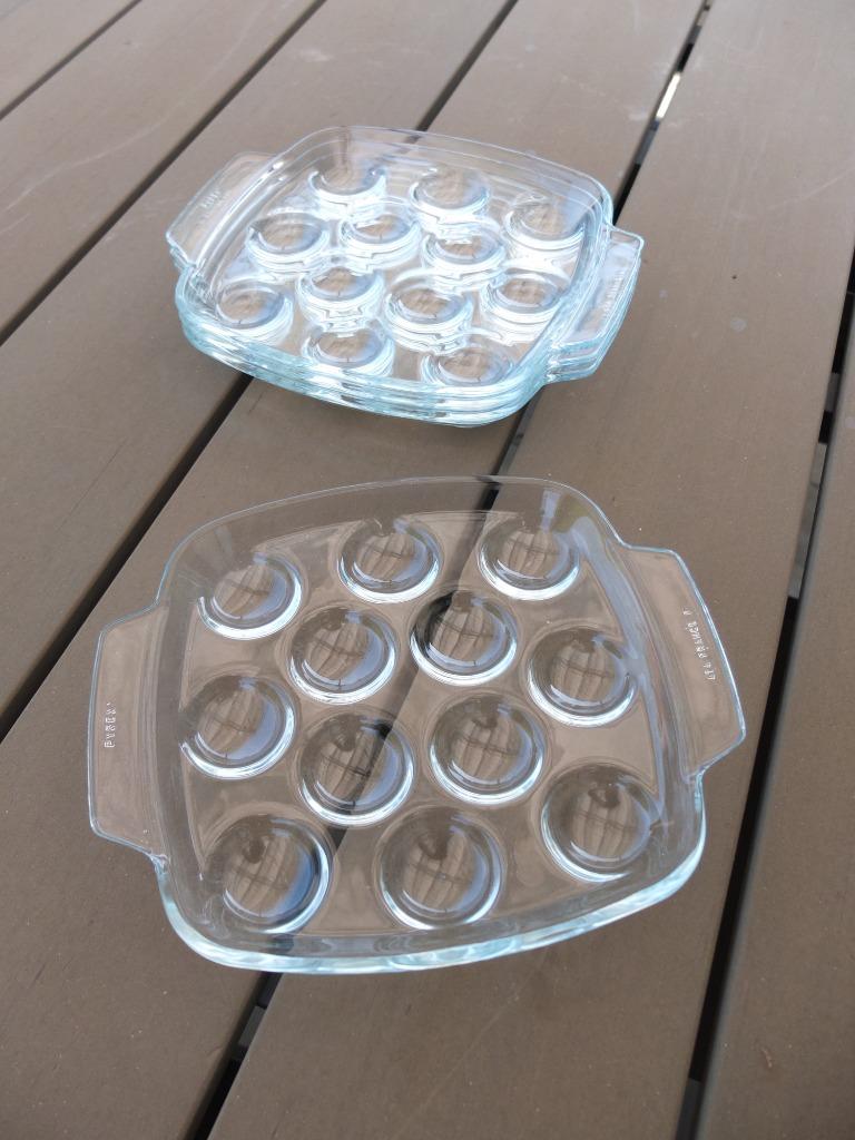 Schaaltjes voor slakken en voor St. Jacobsschelpen, Huis en Inrichting, Keuken | Servies, Ophalen, Zo goed als nieuw, Glas, Kom(men)