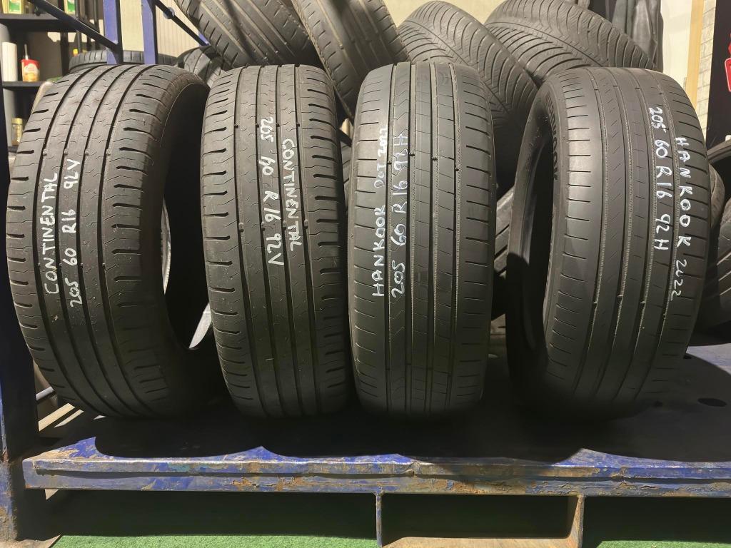 205 60 R16 92H 2XHANKOOK 2XCONTINENTAL  STUK PRIJS : 20€, Enlèvement, Utilisé, BMW