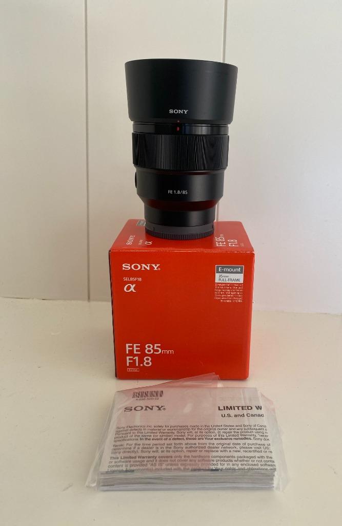 Sony 85mm F1.8, Audio, Tv en Foto, Ophalen, Zo goed als nieuw, Standaardlens, Zoom