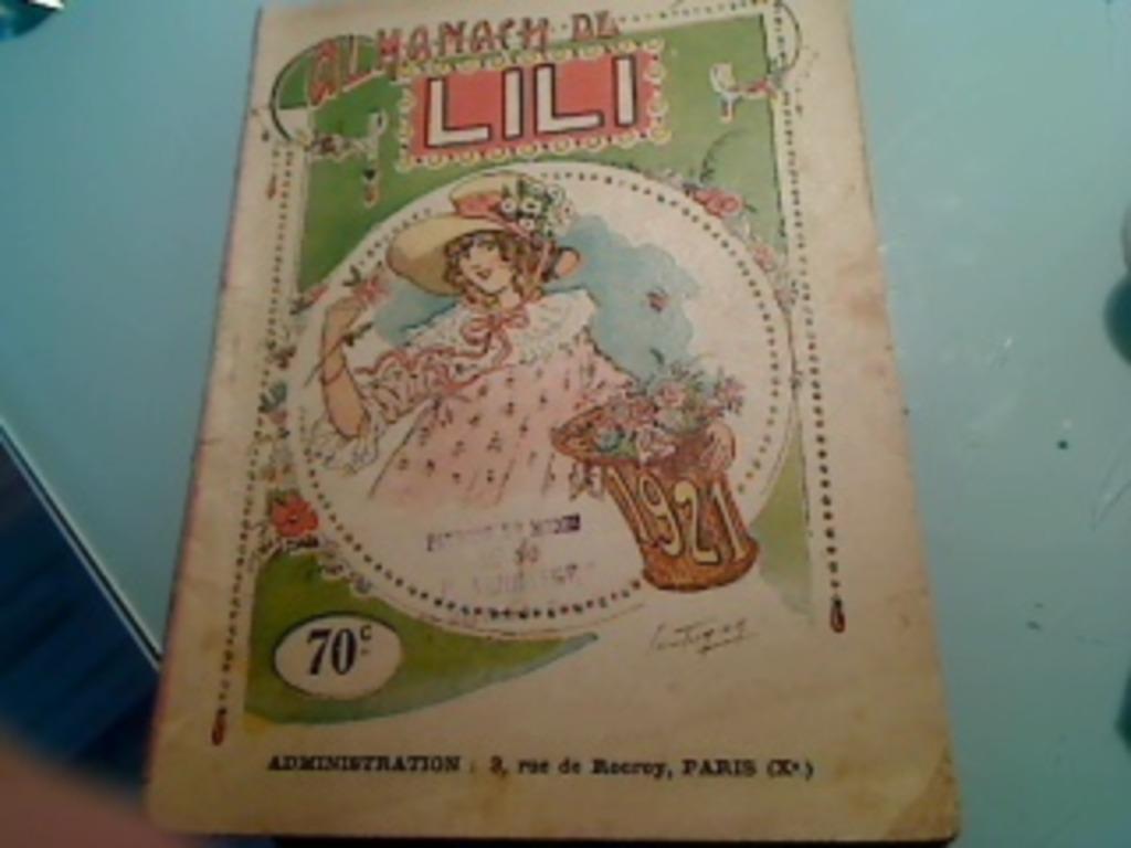 Almanach de Lili année 1921, Antiek en Kunst, Antiek | Boeken en Manuscripten, Ophalen of Verzenden