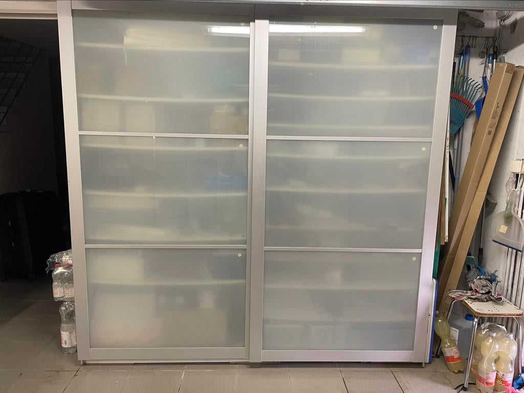 Portes vitrées et aluminium, 160 cm ou plus, Verre de sécurité, Comme neuf, Enlèvement