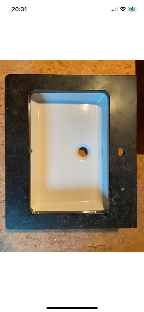 Arduin lavabo met DURAVIT onderbouw ( NIEUW ), Huis en Inrichting, Ophalen, Zo goed als nieuw