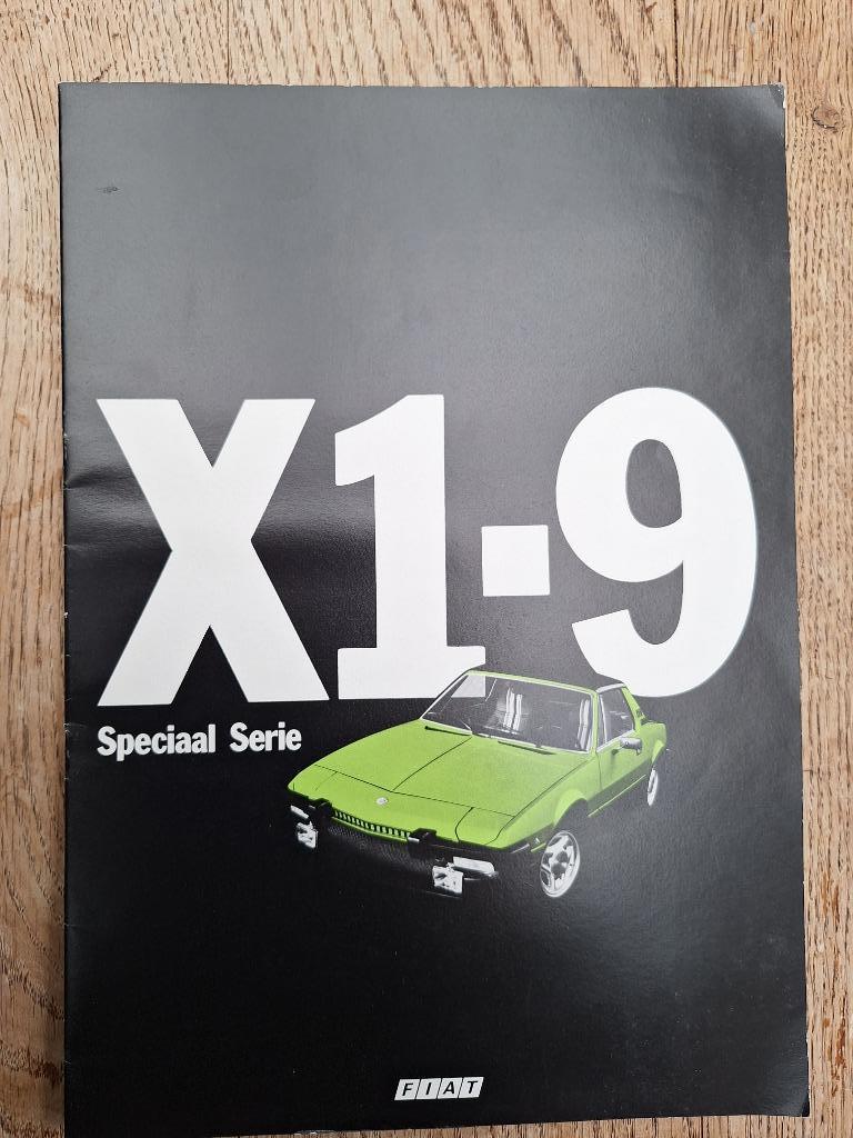 FIAT X 1/9 SPECIAAL SERIE BROCHURE 16 PAGES IN NEDERLANDS TR, Enlèvement ou Envoi, Utilisé, Autres marques