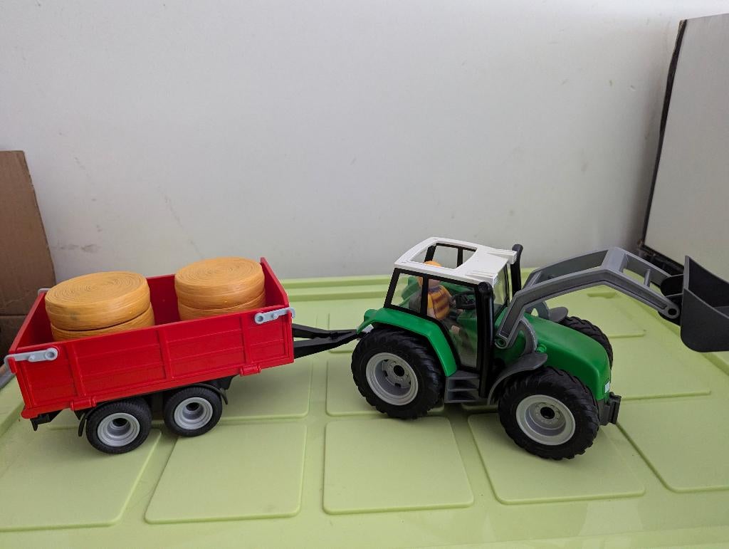 Playmobil Tractor met aanhangwagen - 6130, Kinderen en Baby's, Speelgoed | Playmobil, Ophalen, Gebruikt, Complete set