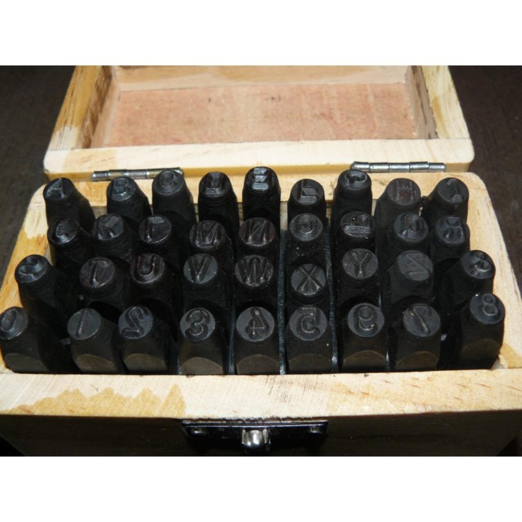 36 - delige letter en cijfer stempel set 36-delige set, Ophalen of Verzenden, Nieuw