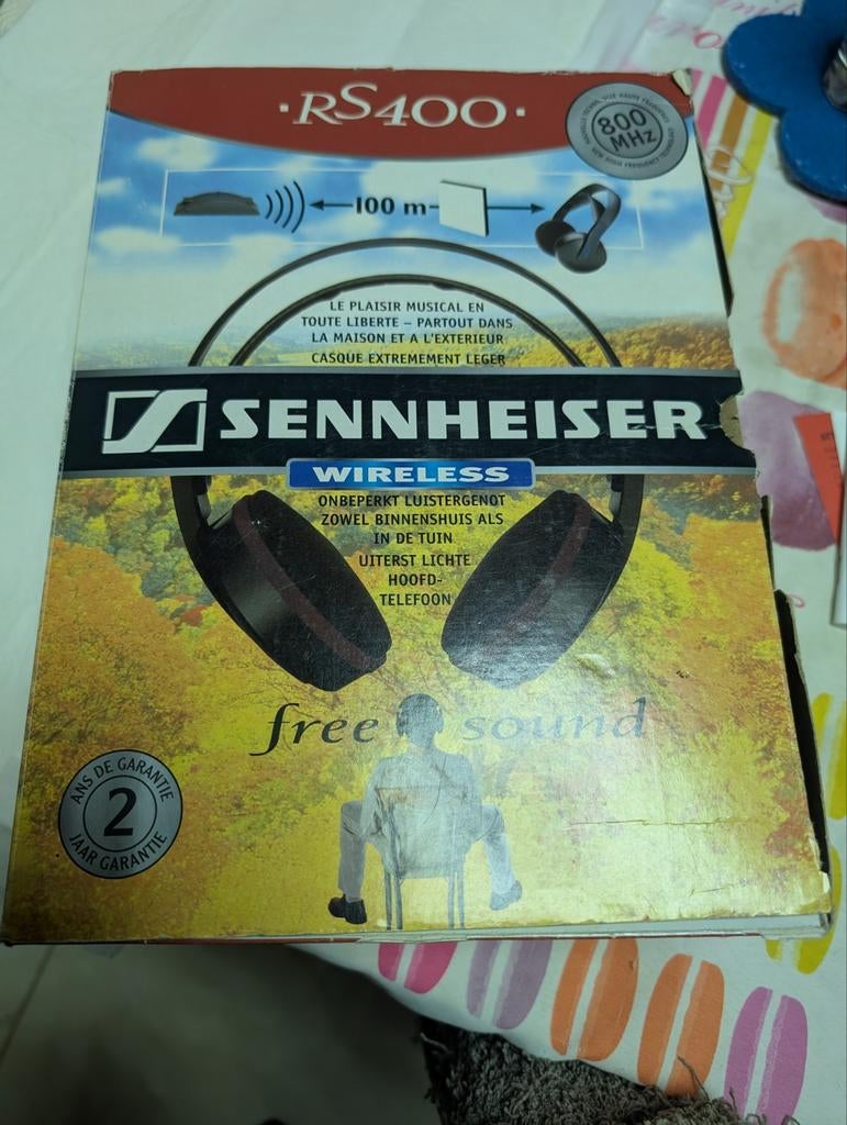 DRAADLOZE HOOFDTELEFOON SENNHEISER RS400 + BA151 NIEUWE 2X, Ophalen of Verzenden, Sennheiser