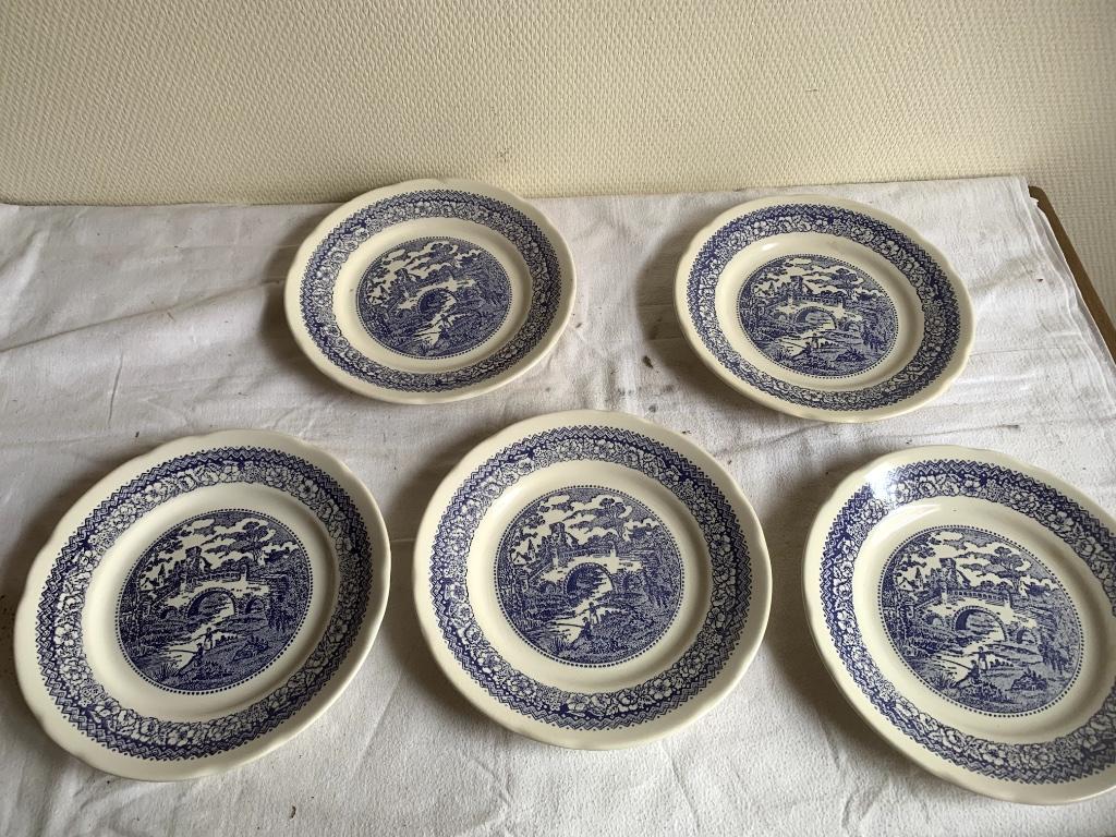 (122) 5 borden Ironstone Tableware (23cm), Ophalen