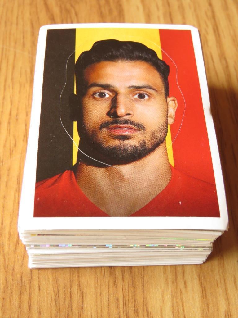 lot de 183 cartes Belgian red devils #we stick redtogether, Collections, Autres supermarchés, Enlèvement ou Envoi