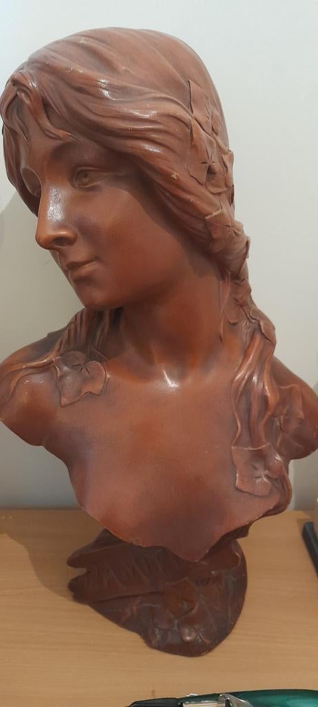 Beau buste ancien d une belle avec indication ( Amitier), Enlèvement