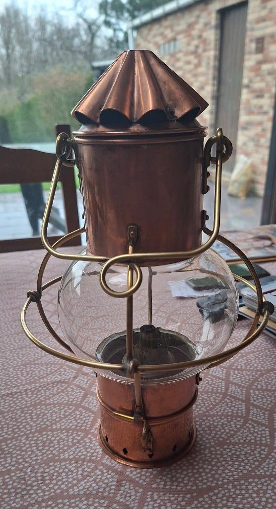 Lampe de marine de 34cm, Collections, Marine, Enlèvement ou Envoi, Utilisé, Bateau à moteur, Autres types