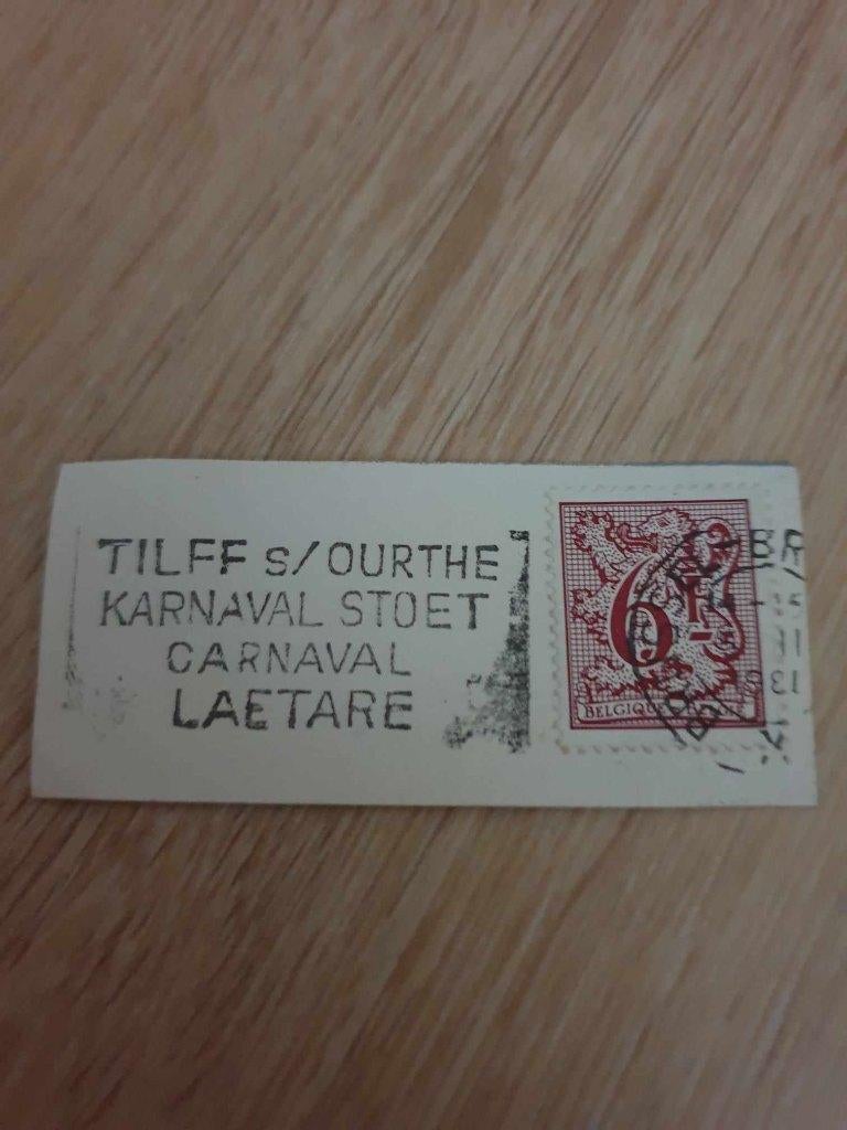 Carnaval postafstempeling Tillf sur Ourthe, Ophalen of Verzenden