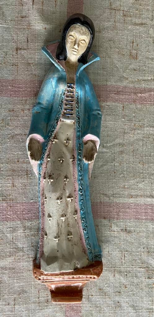 Gracieuse VIERGE EN CÉRAMIQUE - grès GUÉRIN, Enlèvement ou Envoi