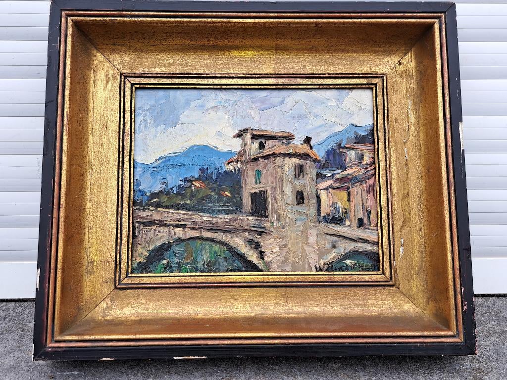 Huile sur panneau signe Walter jonckheere, Antiek en Kunst, Ophalen of Verzenden