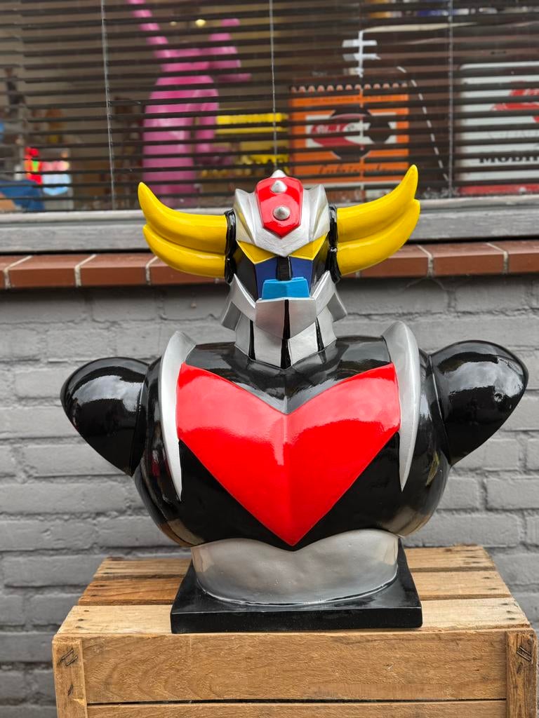 Statue buste publicitaire Robot Goldorak XL, Collections, Statues & Figurines, Comme neuf, Enlèvement