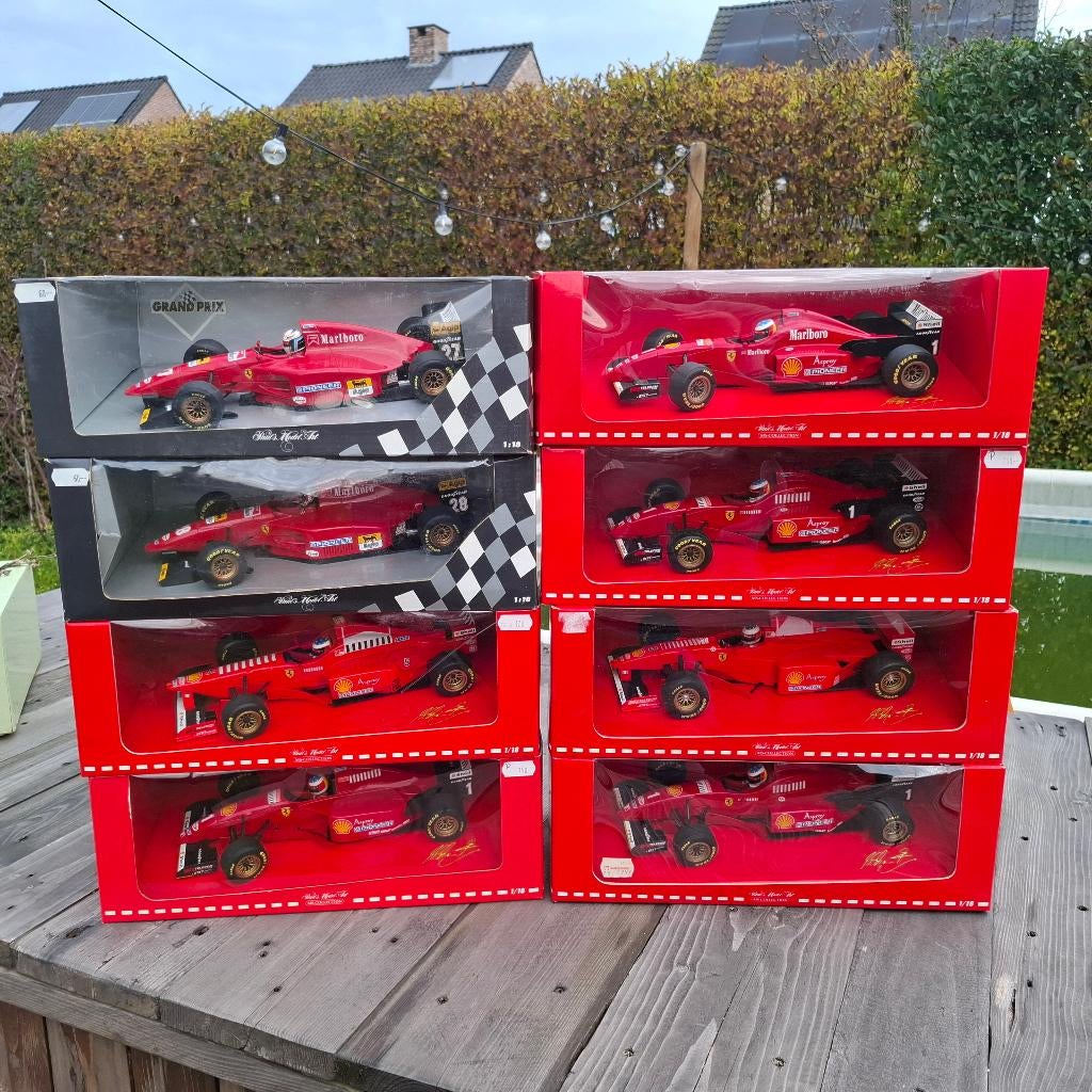 8 x 1/18 Minichamps Formula 1 Ferrari, Ophalen of Verzenden, Zo goed als nieuw, Auto, MiniChamps