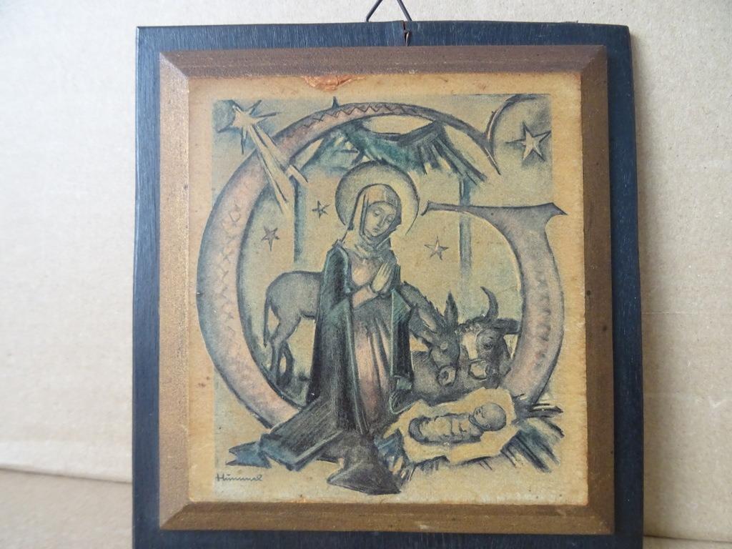 Hummel icoon Heilige Maria en kindje Jezus 13x14 Moeder Gods, Verzamelen, Ophalen of Verzenden, Gebruikt, Overige typen, Christendom | Katholiek