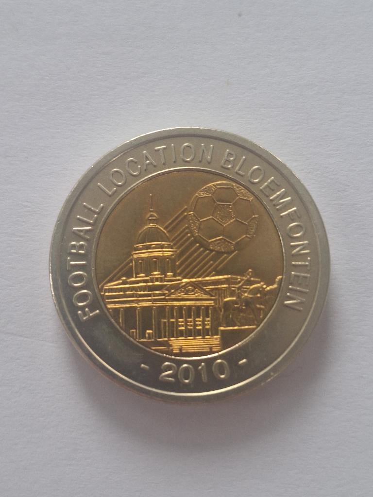 WK munt Zuid Afrika 2010 - Bloemfontein, Postzegels en Munten, Munten | Afrika, Verzenden, Zuid-Afrika, Losse munt