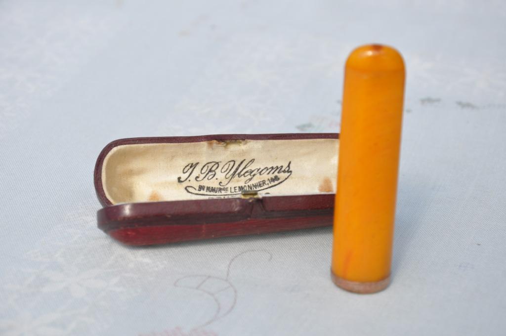 §  porte cigare avec bague or et son étui, Enlèvement ou Envoi, Utilisé, Autres types