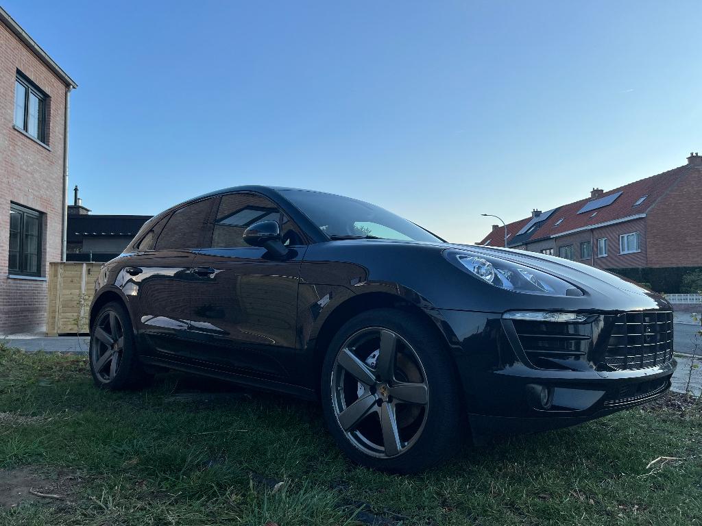 Porsche Macan S 3.0 V6, Auto's, Porsche, Automaat, Zwart, Zwart, Particulier