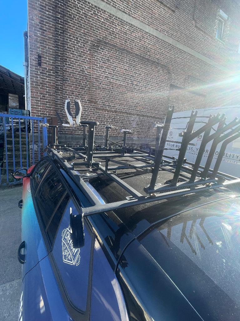 Galerie de toit 7 vélos complet, Autos : Divers, Porte-vélos, Enlèvement ou Envoi, 3 vélos ou plus, Pneus larges, Comme neuf