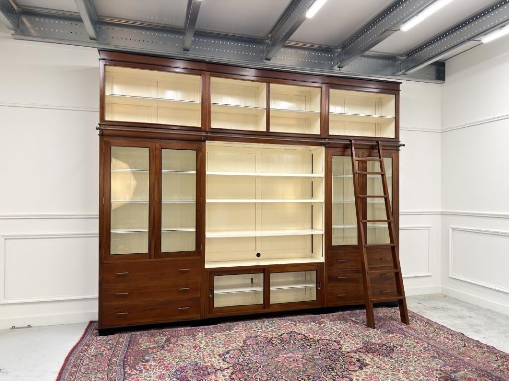 Grote Klassiek Engelse Art Deco Boekenkast Bibliotheekkast, Antiquités & Art, Antiquités | Bureau & Affaires, Enlèvement