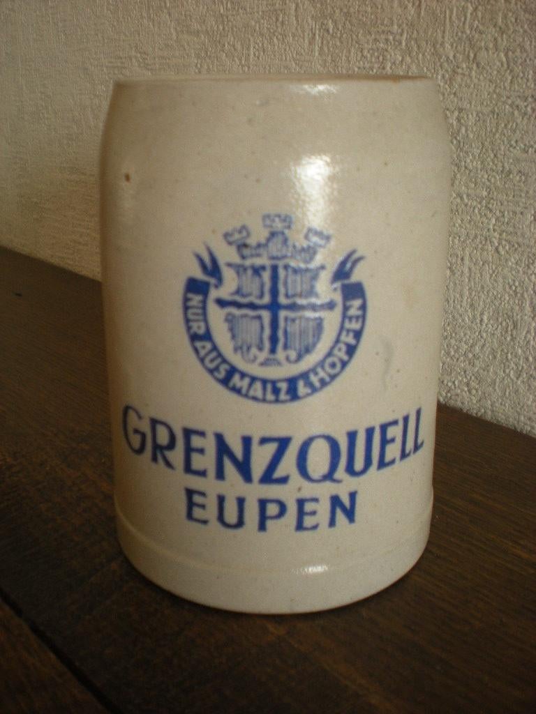 GRENZQUELL  Eupen  chope, Collections, Marques de bière, Enlèvement ou Envoi, Comme neuf, Chope(s)