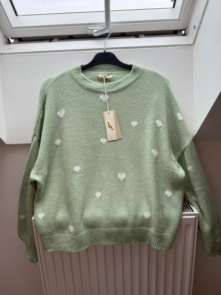 Dames trui met hartjes, Kleding | Dames, Homewear, Ophalen, Zo goed als nieuw, Maat 34 (XS) of kleiner