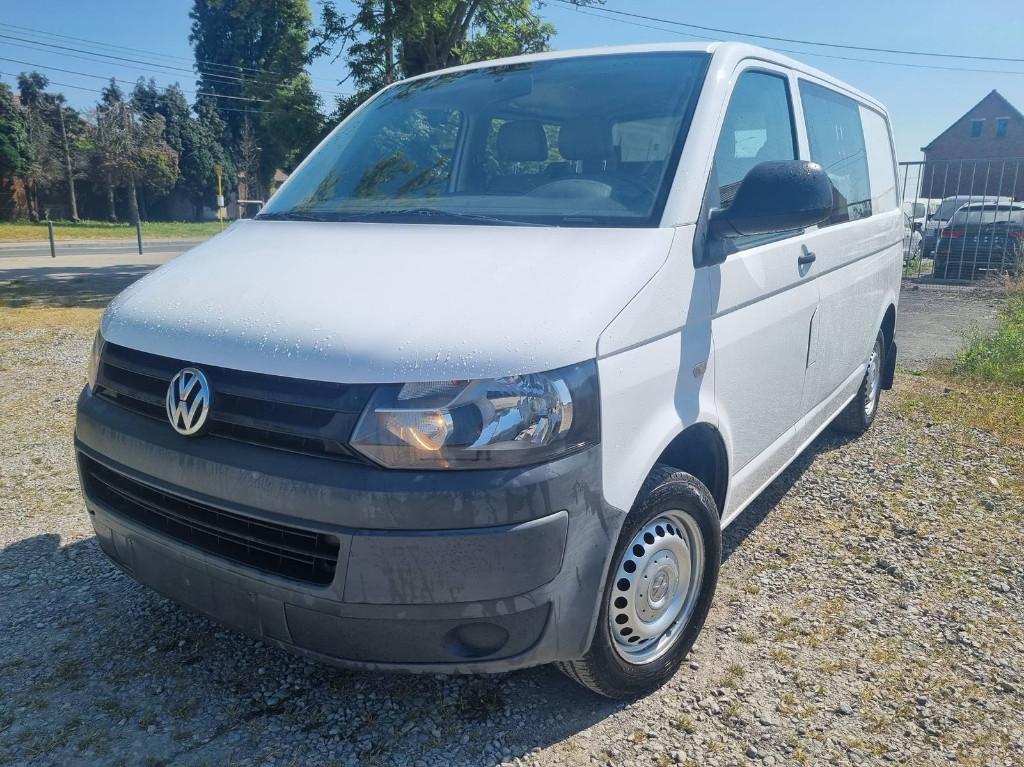 Vw Transporter T5 2012 double cabine 6places 2.0tdi 90cv.., Autos, 90 kW, Euro 5, Entreprise, Boîte manuelle