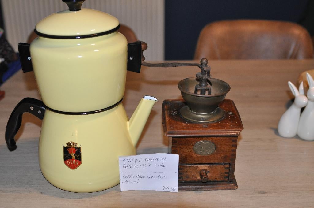 koffie zetter en koffie molen, Ophalen of Verzenden