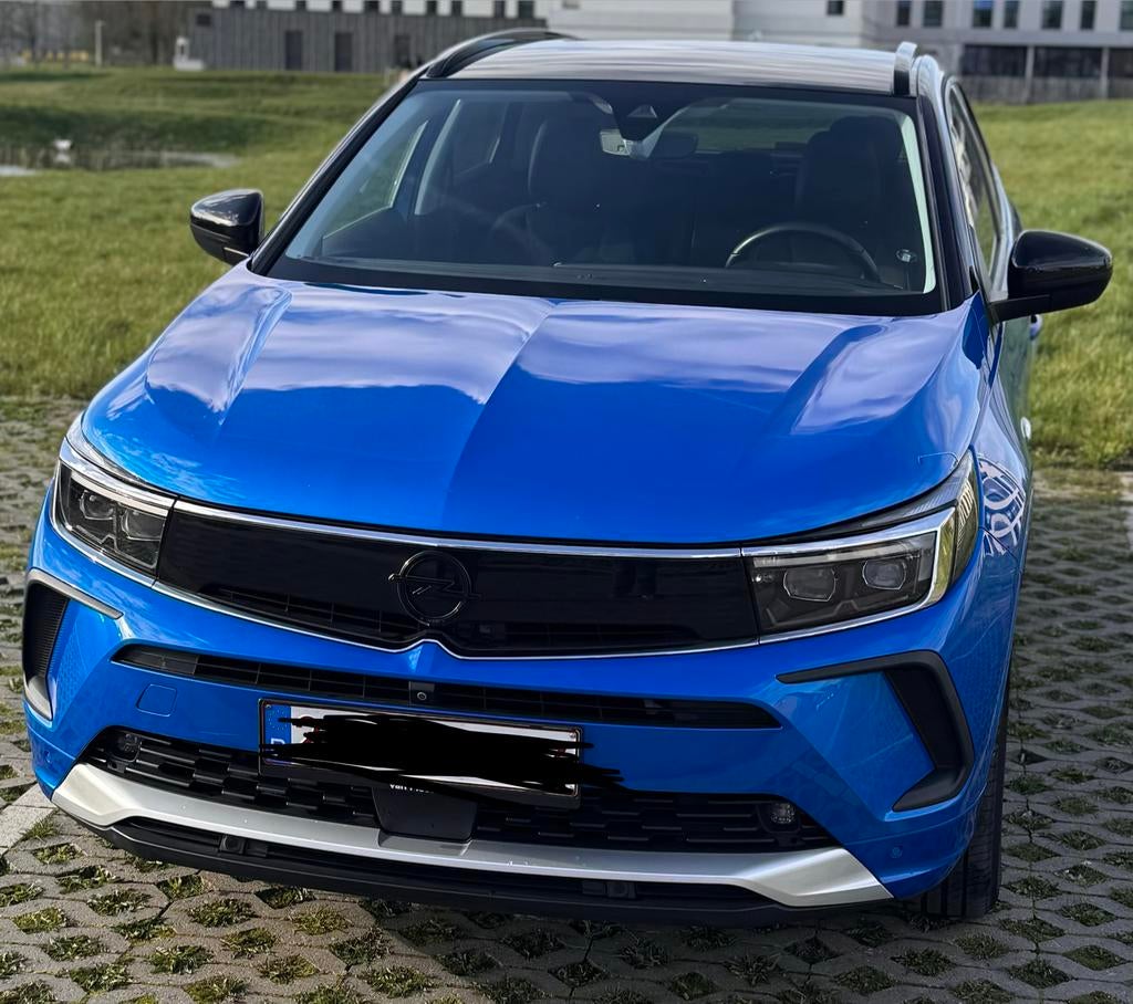 Opel grandland plug in hybride, Auto's, Opel, Blauw, Leder, 5 zetels, 5 deurs