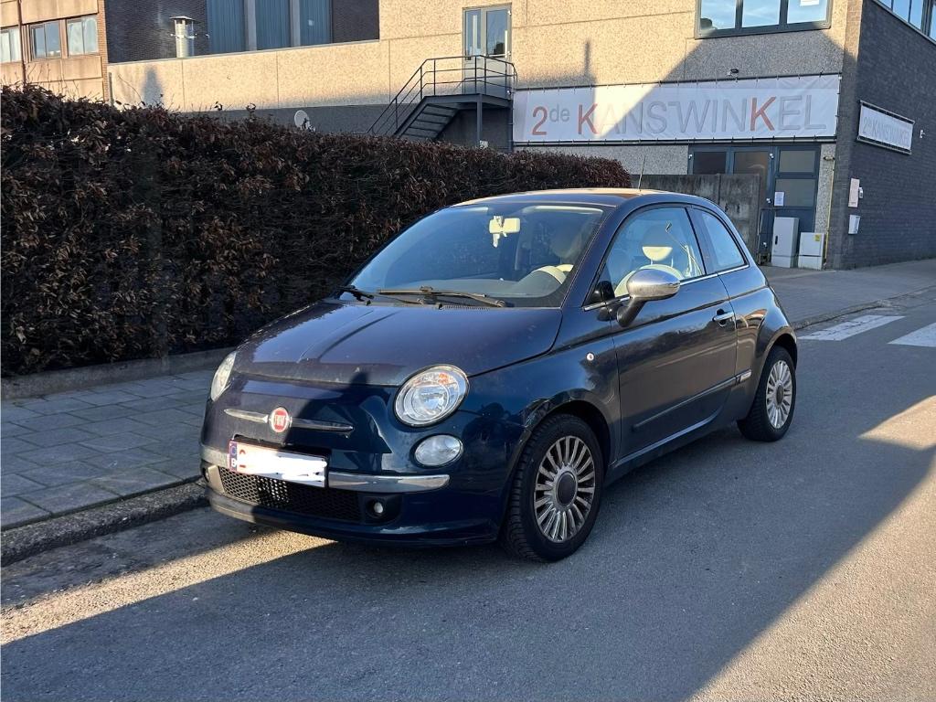 Fiat 500 1.2 automaat, Auto's, Fiat, Euro 5, Stof, Beige, Parkeersensor