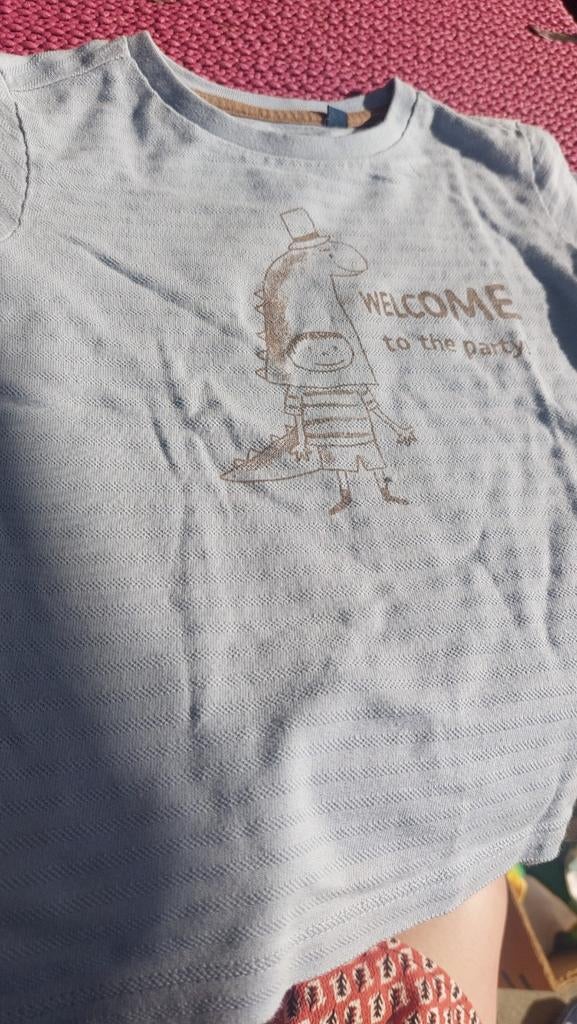 T shirt lichtblauw maat 92, Enfants & Bébés, Vêtements enfant | Taille 104, Enlèvement ou Envoi