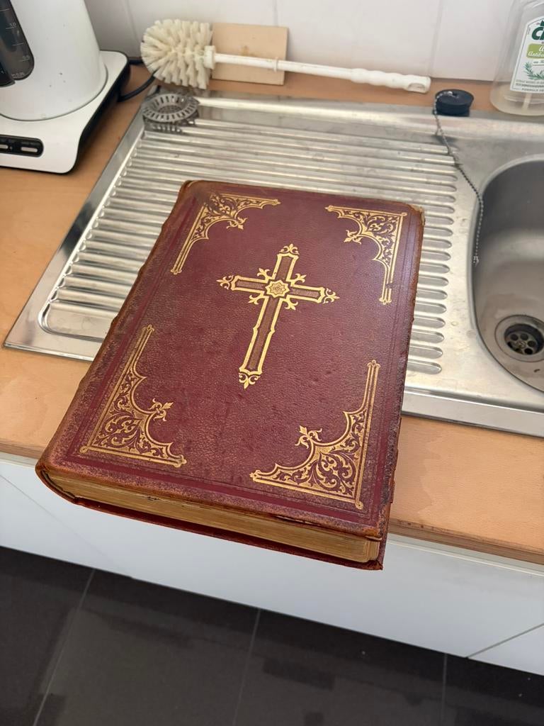 Antiek Missale Romanum 1935 - Latijns misboek - leren band, Ophalen