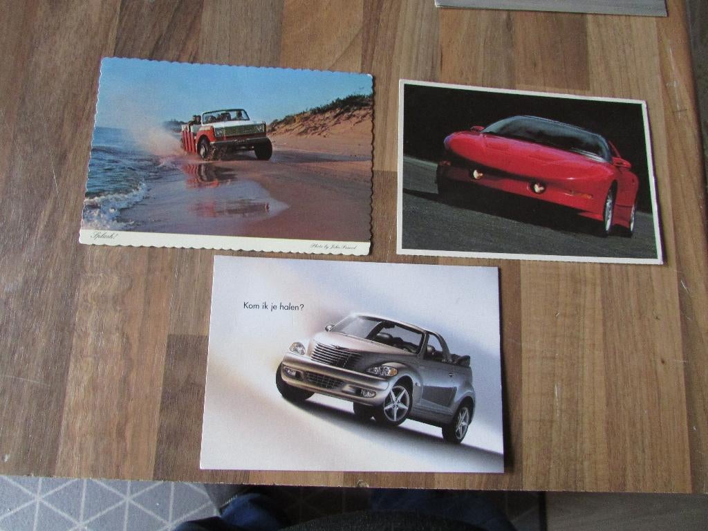 AMERIKAANSE AUTO'S ; 3 POSTKAARTEN, Ophalen of Verzenden, 1980 tot heden, Ongelopen, Voertuig