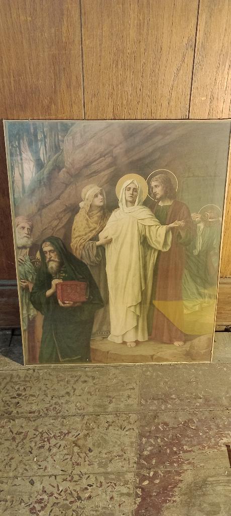 Chromolithografie Jozef Janssens, 40x46, n612, Ophalen of Verzenden