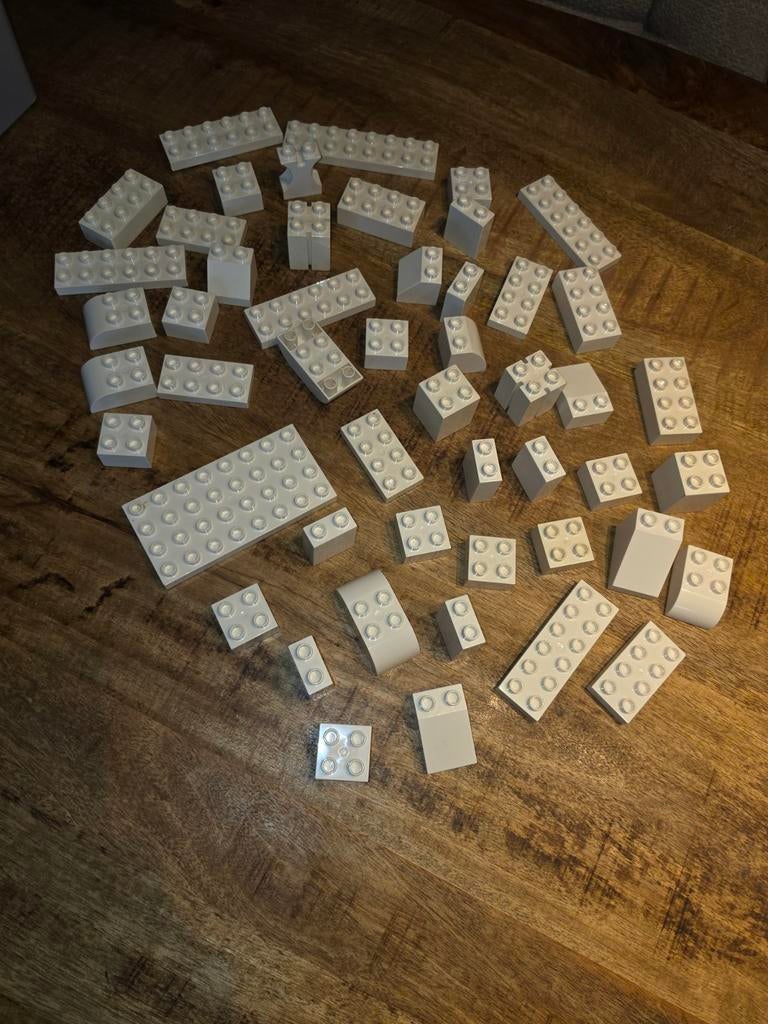 50 witte lego duplo blokken, Kinderen en Baby's, Speelgoed | Duplo en Lego, Ophalen of Verzenden, Duplo