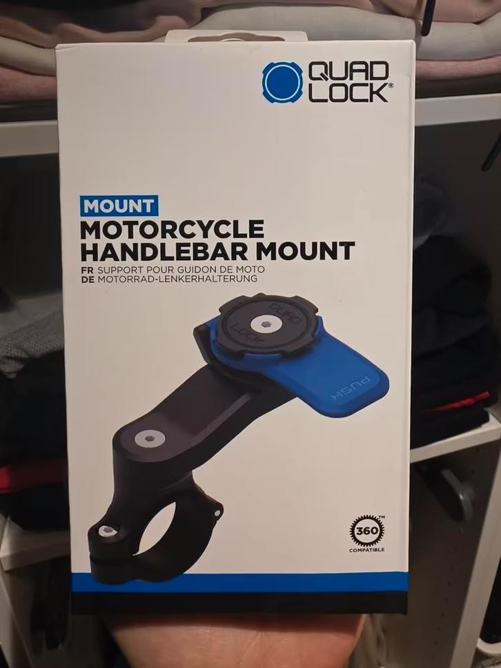 Quadlock motorcycle handlebar mount, Ophalen of Verzenden, Nieuw