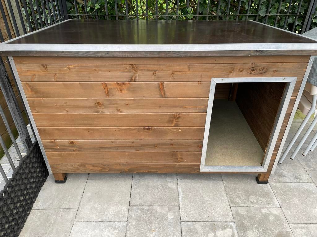 Houten hondenhok 1m40 op 90, Dieren en Toebehoren, Ophalen, Hondenhok