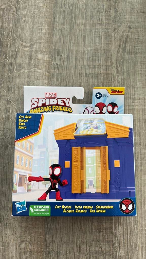 Spidey and His Amazing Friends City Blocks Bank, Ophalen of Verzenden, Nieuw, Jongen of Meisje
