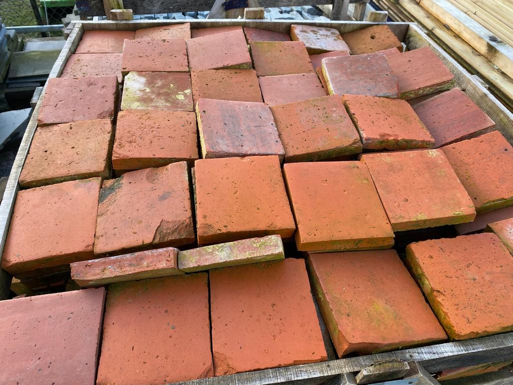 Autenthieke terracottategels / Boomse tegels, Moins de 20 cm, Carrelage de sol, Enlèvement, Utilisé