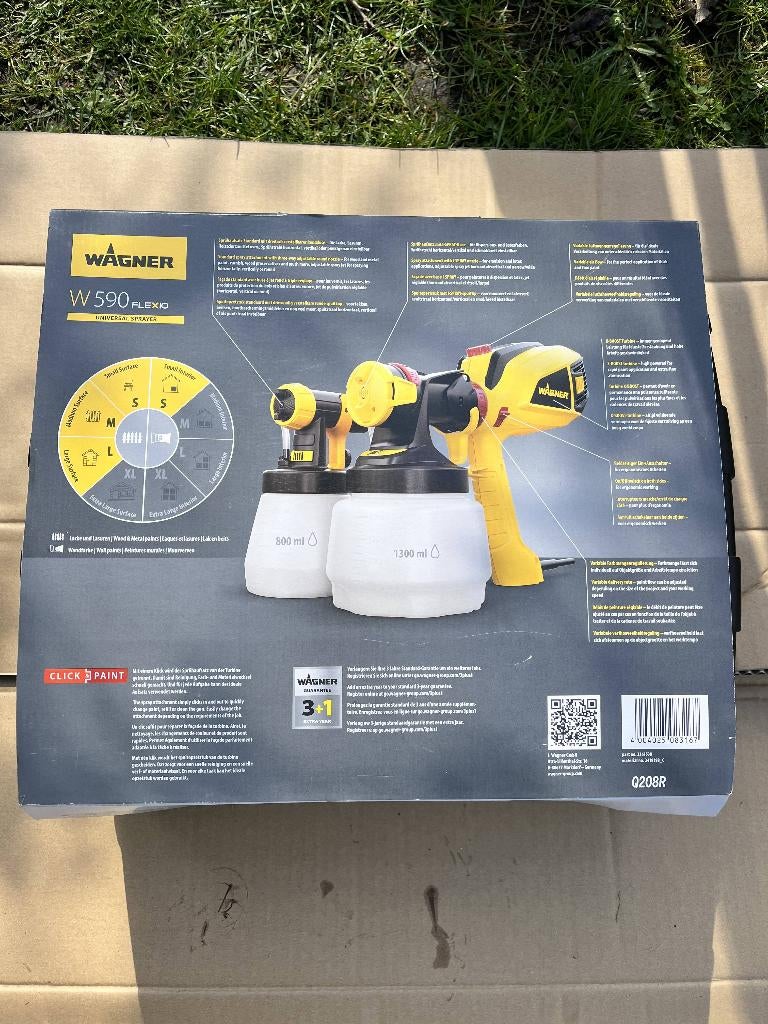Pistolet à peinture W590 FLEXiO WAGNER, Enlèvement, Neuf, Pulvérisateur de peinture ou Pompe à peinture