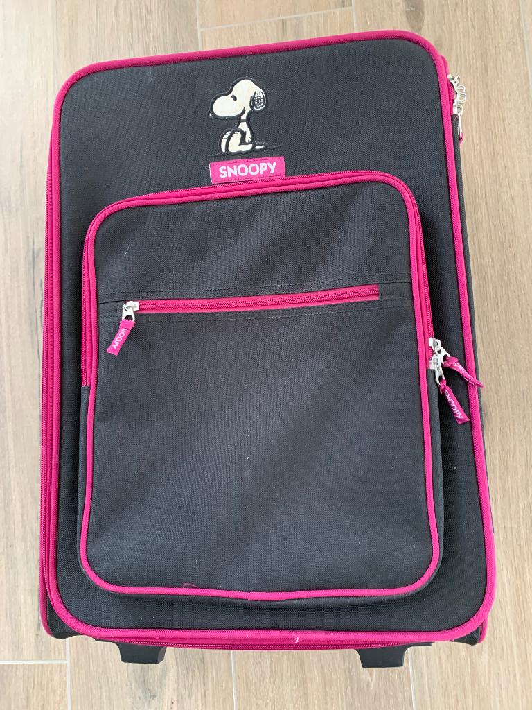 Snoopy-koffer/hoogte: 53 cm - breedte: 36 cm - diepte: 22 cm, Handtassen en Accessoires, Koffers, Ophalen, Zo goed als nieuw, Uitschuifbare handgreep