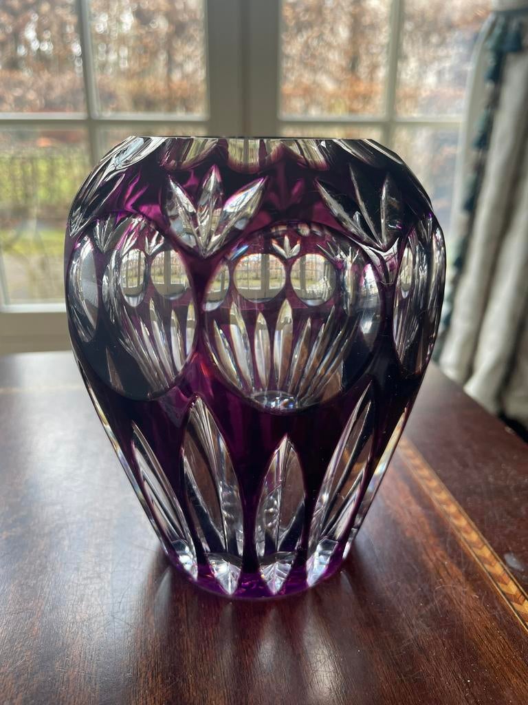 Kristallen vaas val saint lambert of nachtmann, Antiek en Kunst, Ophalen of Verzenden