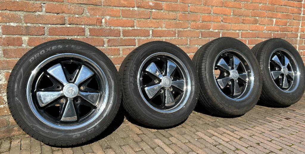 Zeldzame set 15” early Porsche 911 Fuchs 5,5J & 6J /Deep six, Autos : Pièces & Accessoires, Pneus & Jantes, Enlèvement, 15 pouces